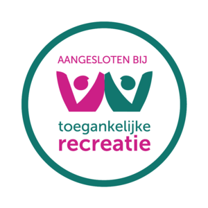tekstlogo: aangesloten bij toegankelijke recreatie