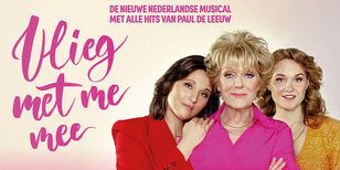 beeldtekst: Vlieg met me mee, de nieuwe nederlandse musical met alle hits van Paul de Leeuw.